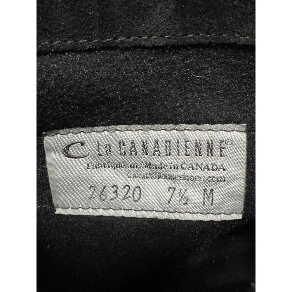 La Canadienne Women’s Suede Ankle Booties Sz 7.5 Made in Canada